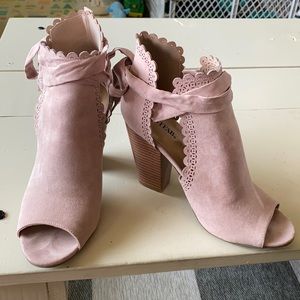 Cutout Blush Heels